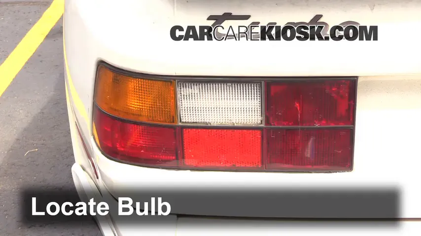 1987 Porsche 944 Turbo 2.5L 4 Cyl. Turbo Lights Tail Light (replace bulb)
